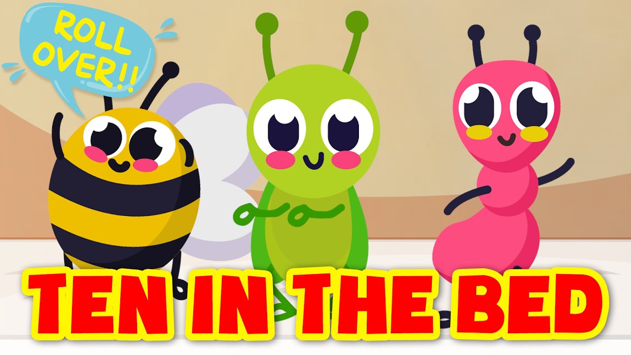 Ten in the bed - Roll Over | Kids Songs | Super Simple Songs | Famous Nursery Rhymes