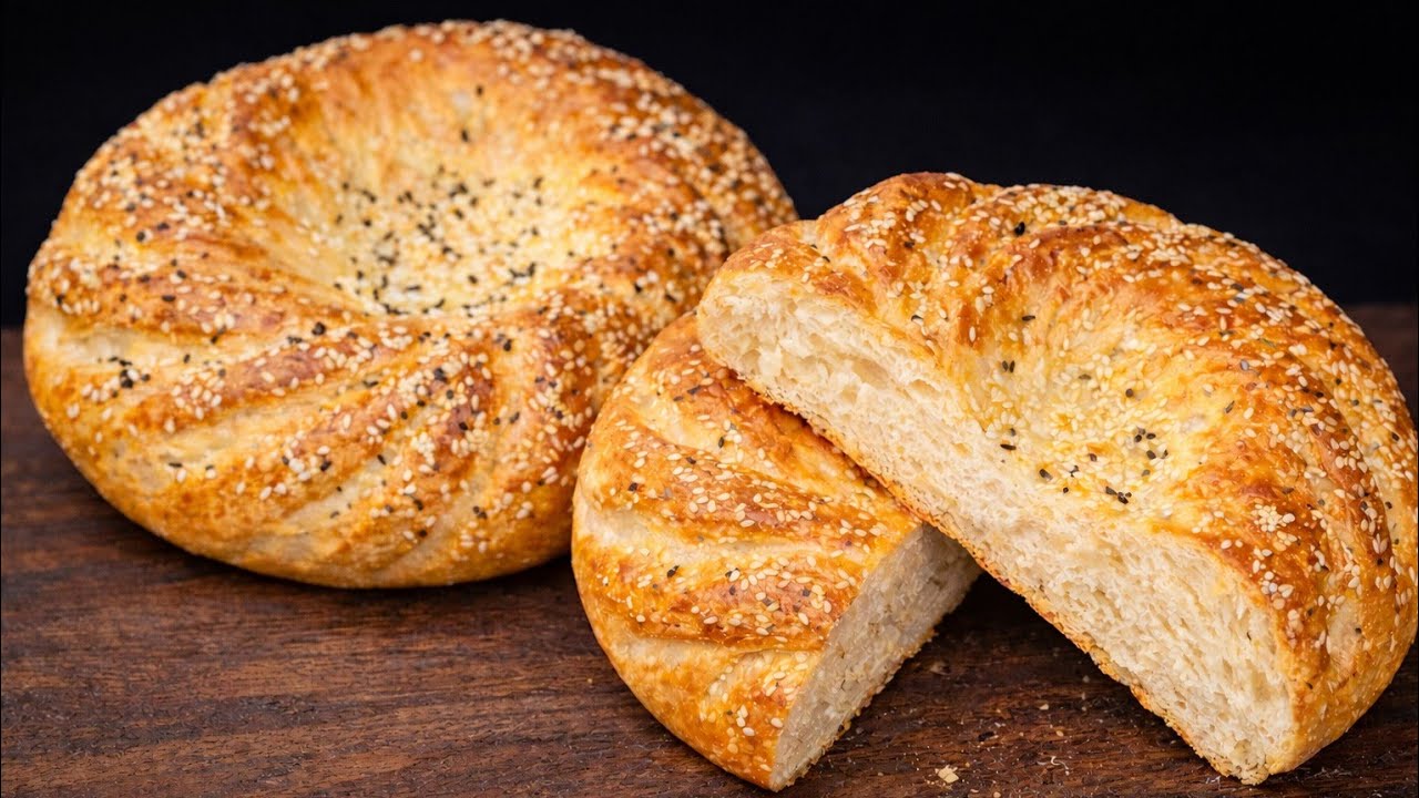 Soft Uzbek Bread | نان ازبکی خانگی نرم و خوش‌عطر