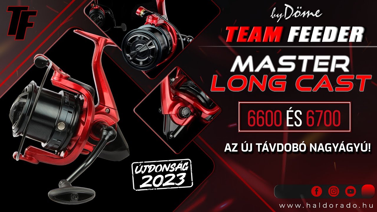 Sipos G&aacute;bor - By D&ouml;me TEAM FEEDER Master Long Cast 6600 &eacute;s 6700 ors&oacute;k bemutat&aacute;sa, t&aacute;vdob&aacute;s k&ouml;zben