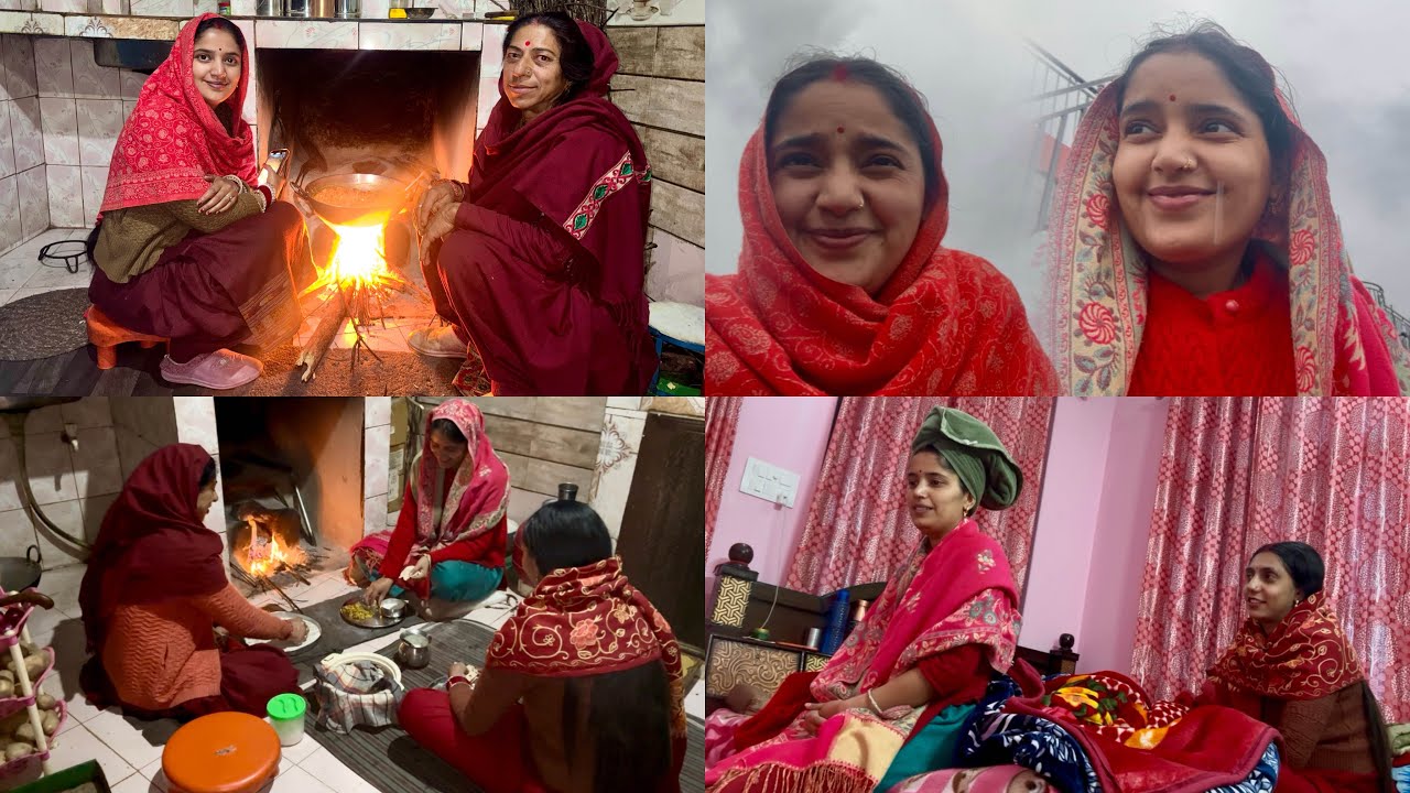 बारिश के मौसम में सासू माँ ने अपनी तीनों बहुओं के लिए क्या बना दिया 😱#twins #himachal #village 