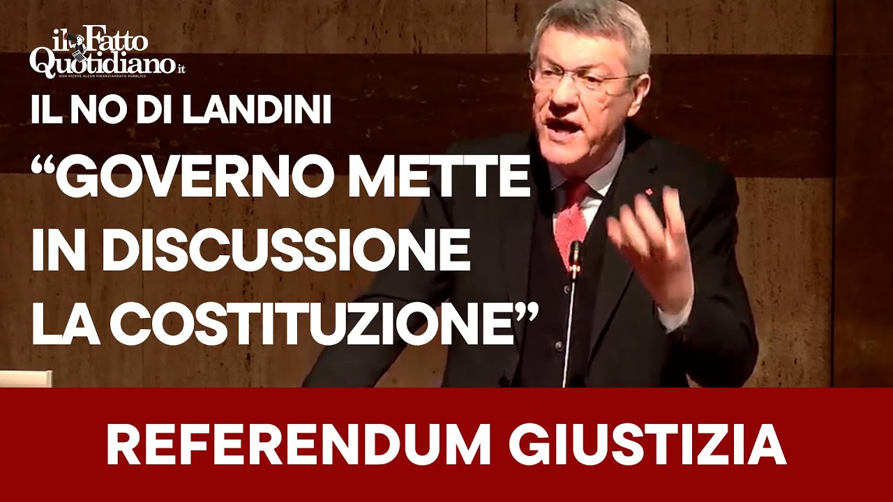 Referendum giustizia, il no di Landini: 