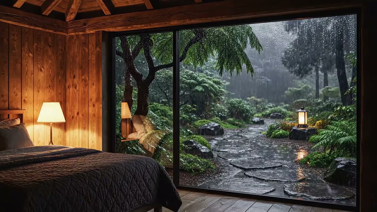 Gentle Night Rain Sounds 🌧️ Calm Ambience for Deep Sleep, Relaxation and Meditation