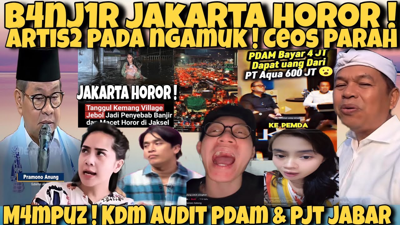 B4NJ1R JAKARTA HOROR‼️ARTIS2 INFLUINCER  WARGA PADA NG4MUK KE GUB JAKARTA CEOS PARAH !