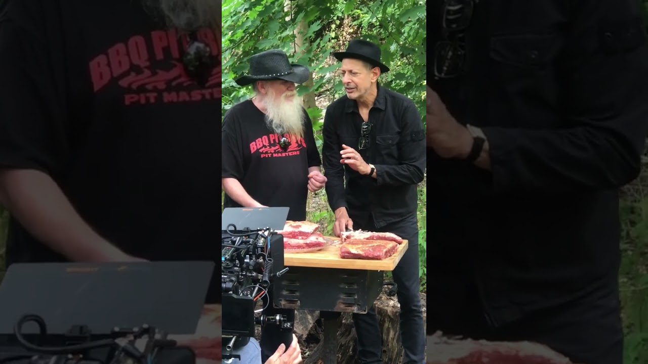 Jeff Goldblum from Jurassic Park visits the BBQ Pit Boys