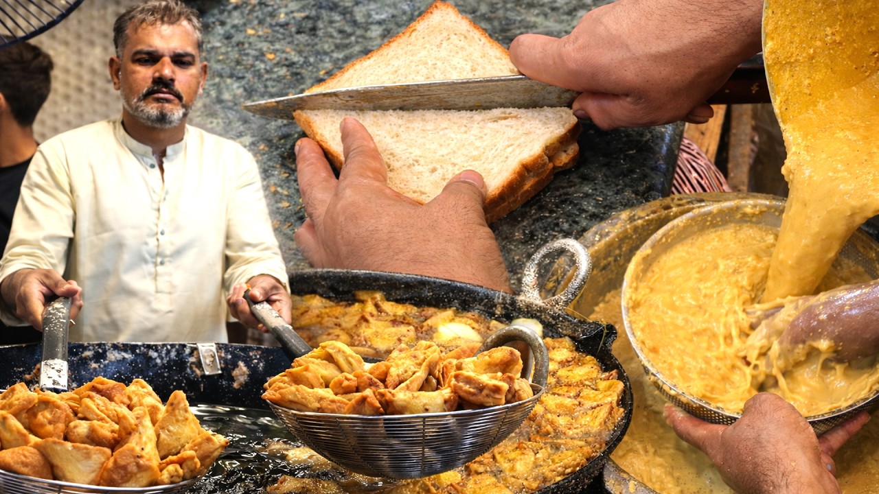 Unlimited Sandwich Making | Famous Kharadar Street Food | Karachi Foodies .