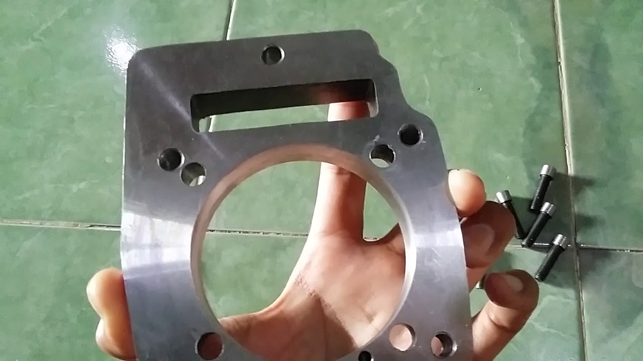 plandes blok kop satria FU dipasang ke honda CB GL MP TIGER