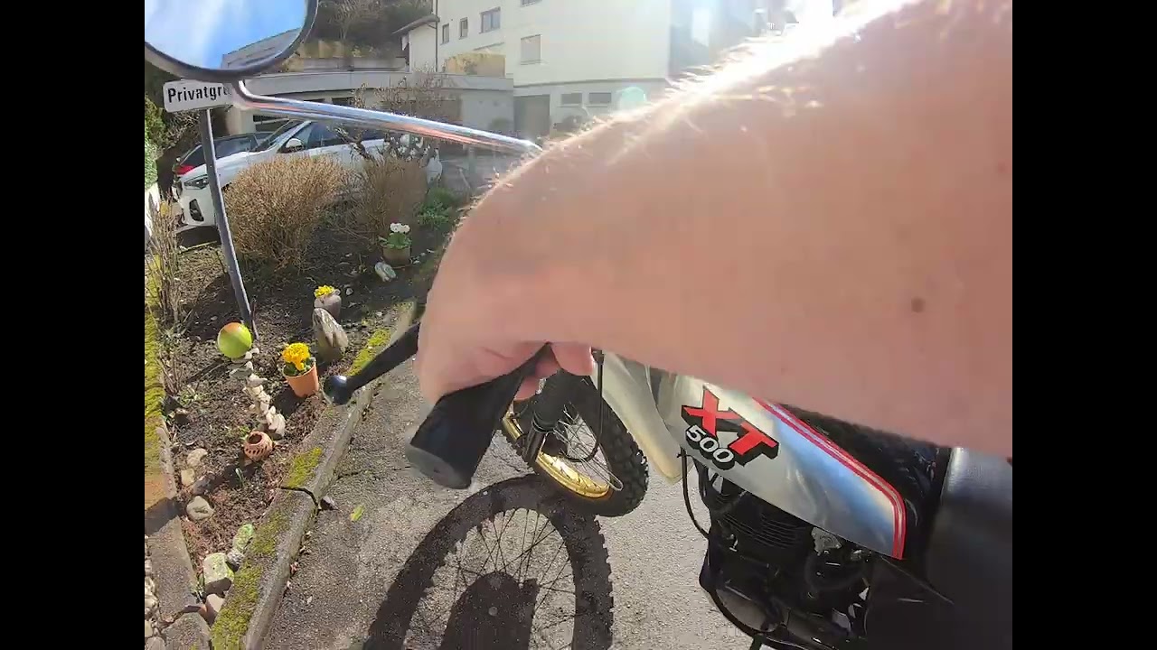 XT500  on Tour - Kaltstart
