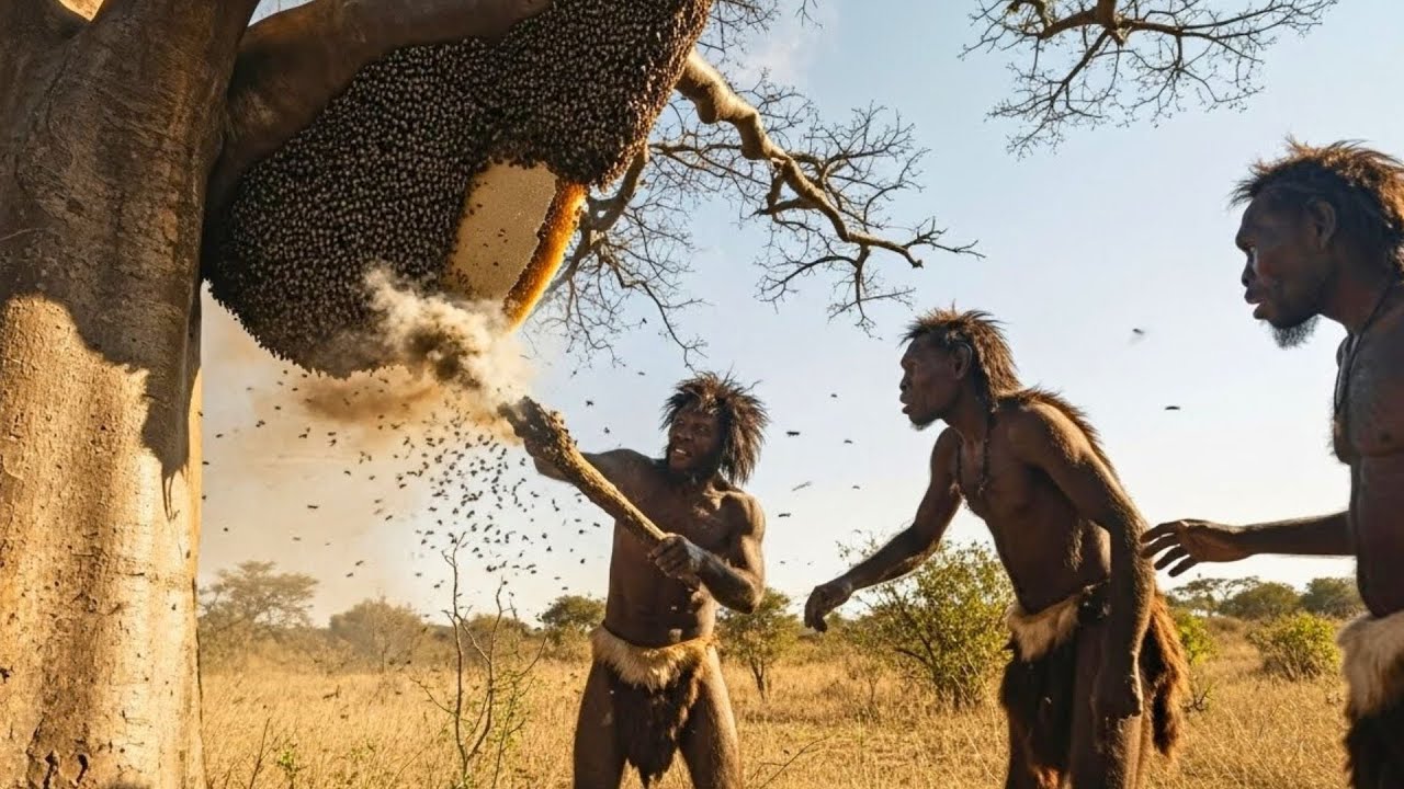 Life 3.6 Million Years Ago | The Buzzing Ambush — Honey Theft Gone Wrong