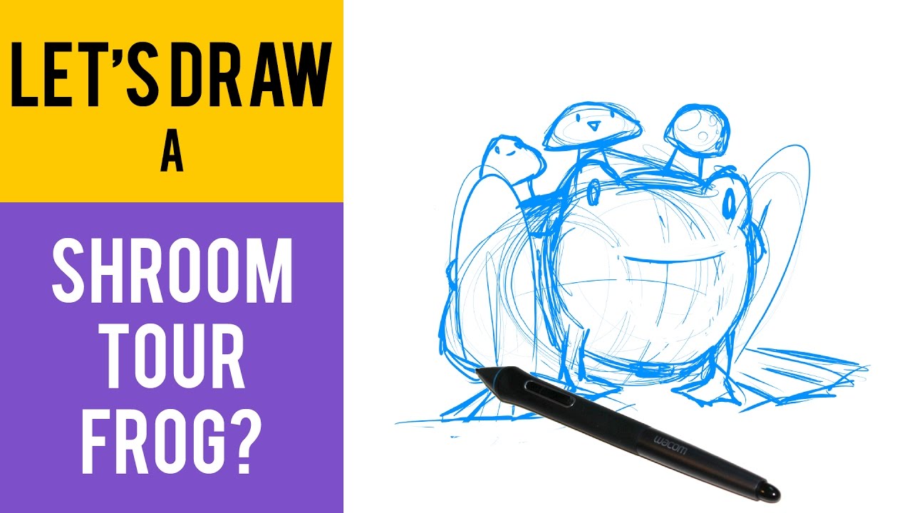 Let's Draw a Shroom Tour Frog