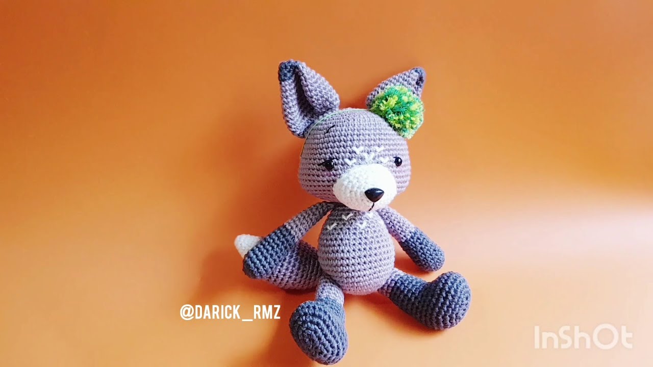 Lobo Amigurumi - tejido a mano