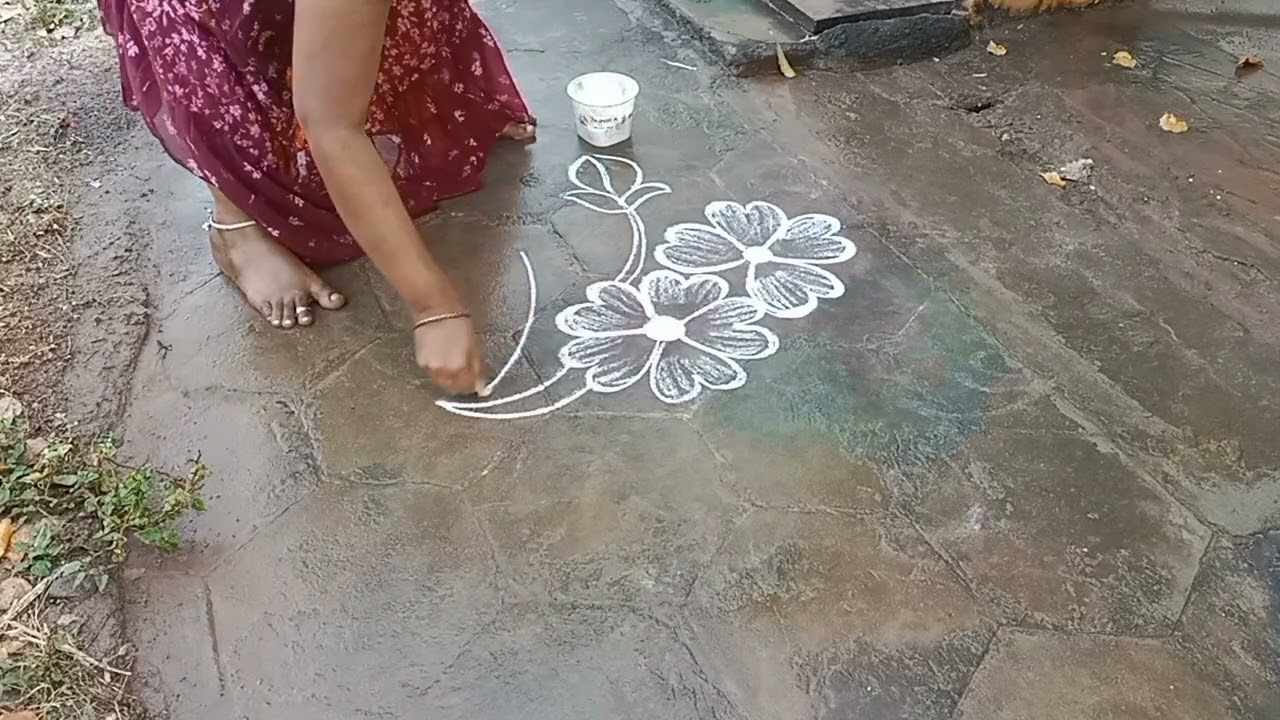 Simple and elegant flower design 🌸🌸🌸🌸
