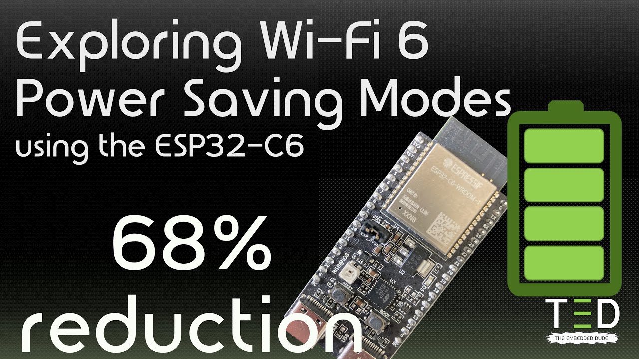 Up to 68% power reduction! Exploring Wi-Fi 6 Power Saving Modes using the ESP32-C6.