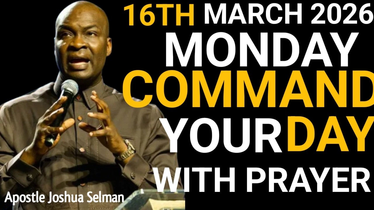 [16TH MARCH 2026] COMMAND YOUR MONDAY WITH PRAYER | POWERFUL PROPHETIC PRAYER –APOSTLE JOSHUA SELMAN