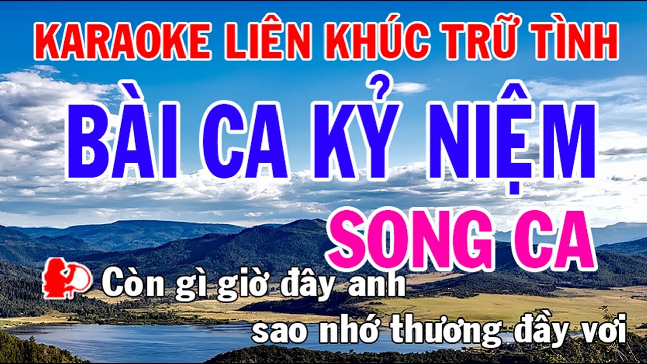 Karaoke Liên Khúc Trữ Tình - Song Ca Nhạc Sống - Bài Ca Kỷ Niệm - Phối Mới Dễ Hát - Nhật Nguyễn