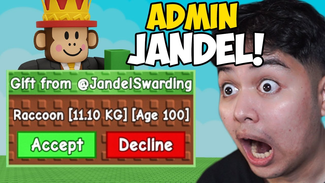 ADMIN JANDEL GAVE ME LVL100 RACCOON IN GROW A GARDEN! | Grow a Garden ft. Jandel?