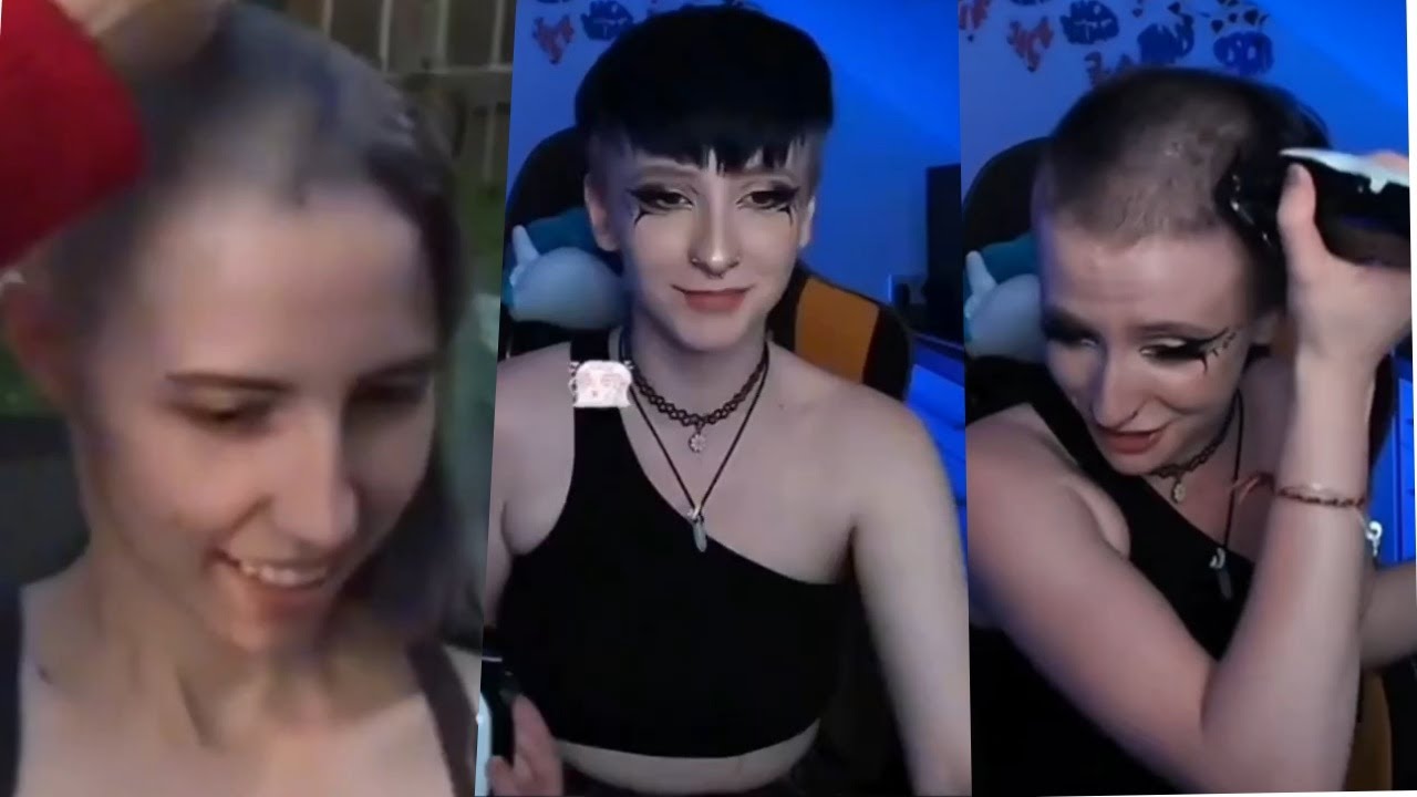 Amazing women headshave / Beautiful girl headshave/ Shaved with Razor