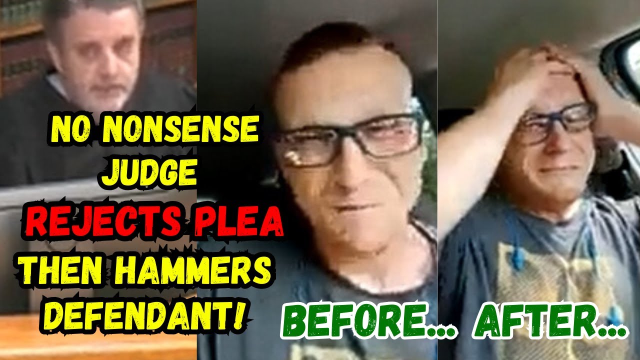 NO Nonsense Judge REJECTS PLEA Then ABSOLUTELY HAMMERS Unsuspecting Defendant!