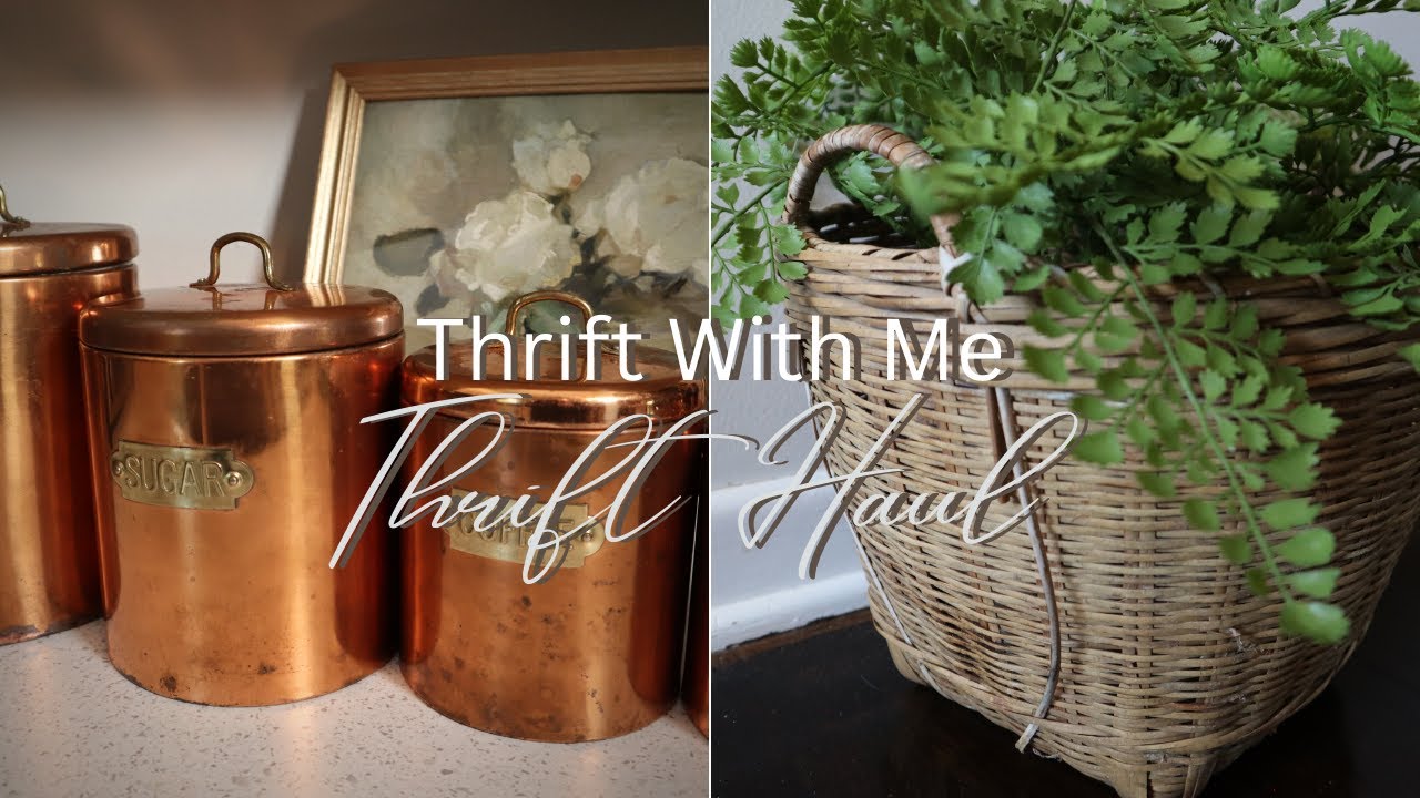 Flea Market Thrift With Me + Home Decor Haul | Vintage Copper and Kitchen Aesthetic