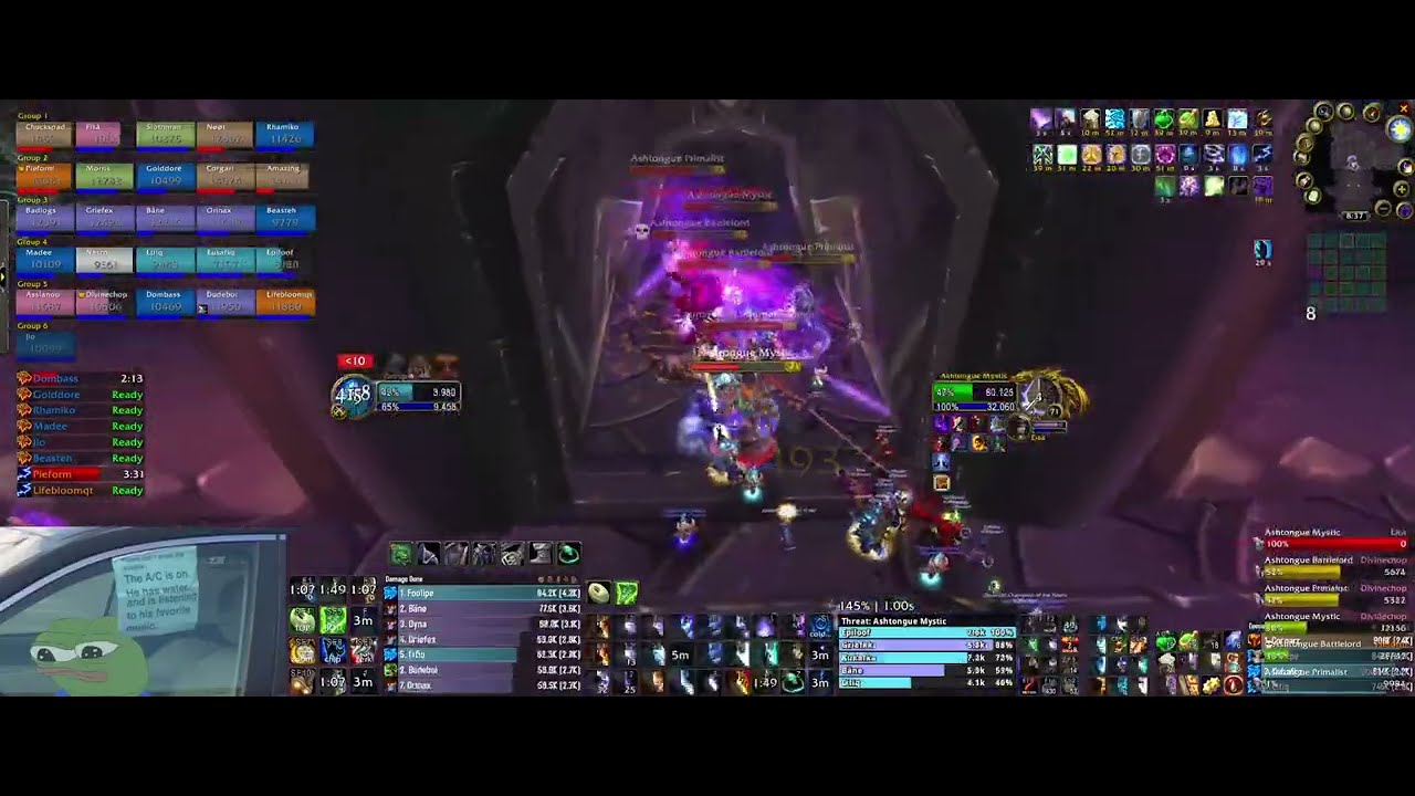 (Offense) Black Temple Speedrun 1h05m50s - Mage POV