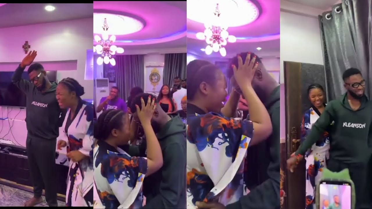Alex ogbodo's birthday surprise from his wife Ekene Umenwa 🎂🎉 #sweetlove #ekeneumenwa