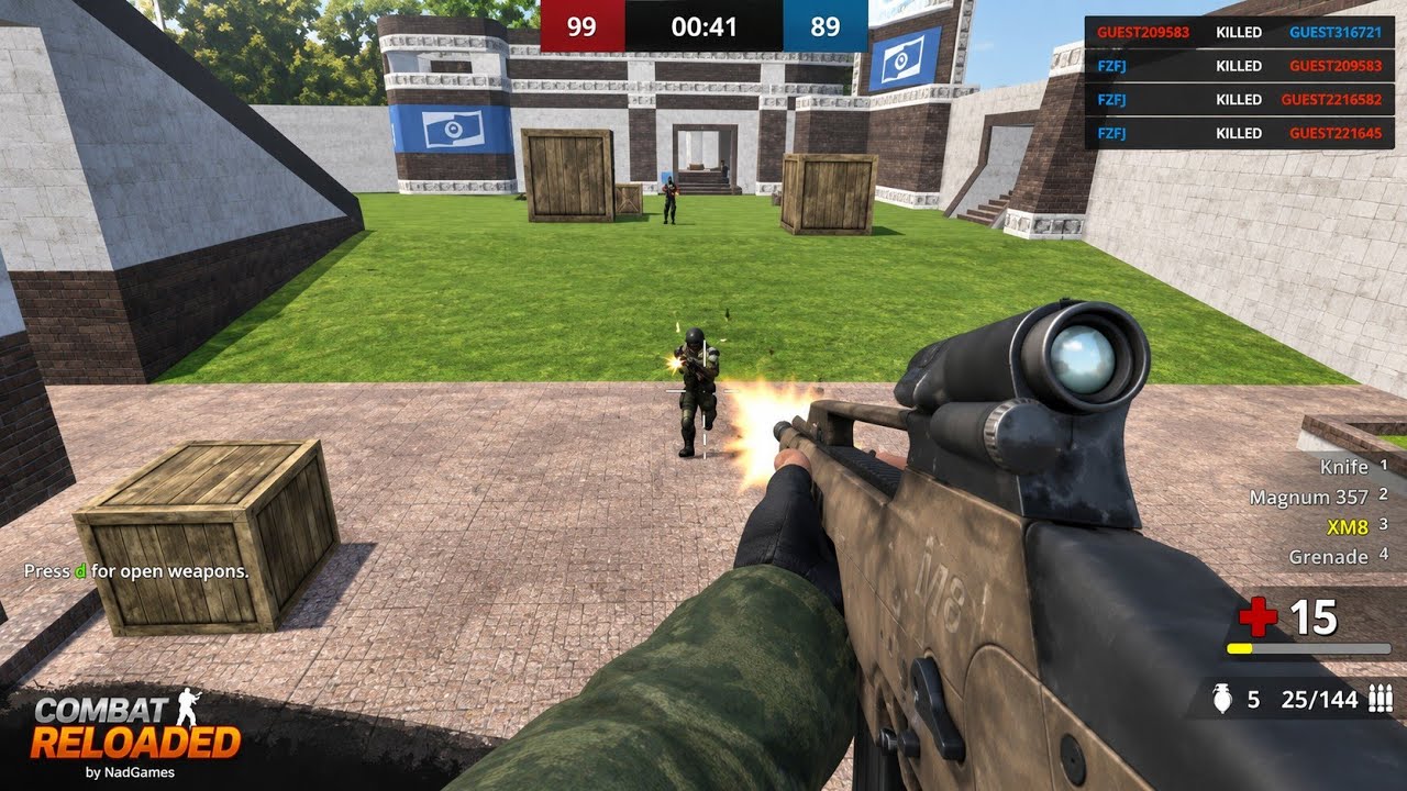 Combat Reloaded | TDM Game with Dietmar Eberle and FZFJ @Poki