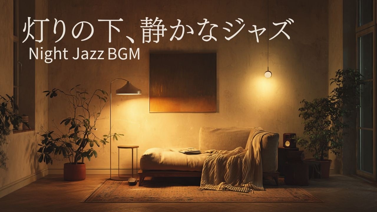 【 静かな夜JAZZ 】灯りの下、静かなジャズ  - Soft Piano & Bass