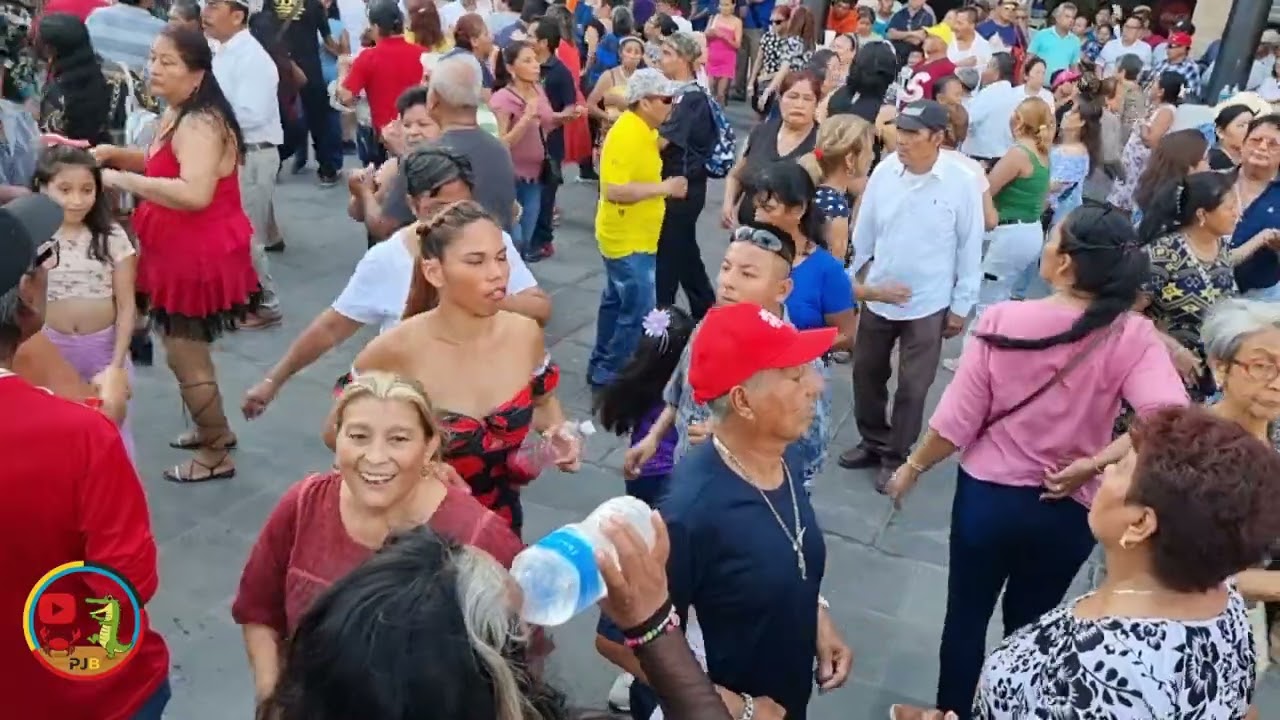 🛑🛑PLAZA HIJAS DE TAMPICO TAMAULIPAS 🇲🇽 esto se puso de ambiente..todos bailando 🕺 💃 💃 🕺 👍😃