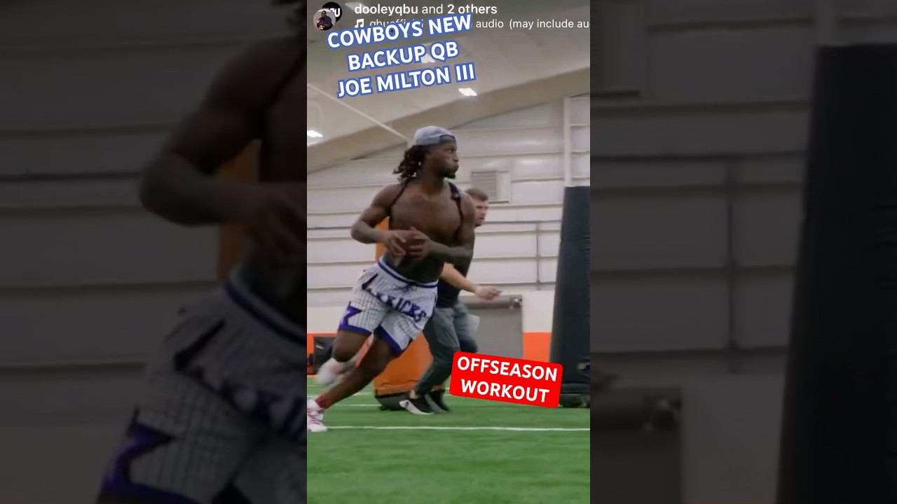 JOE MILTON III ✭ #COWBOYS NEW BACKUP QB OFFSEASON #WORKOUT 🔥 Strong & Mobile&hellip; But Accurate? 👀 #NFL