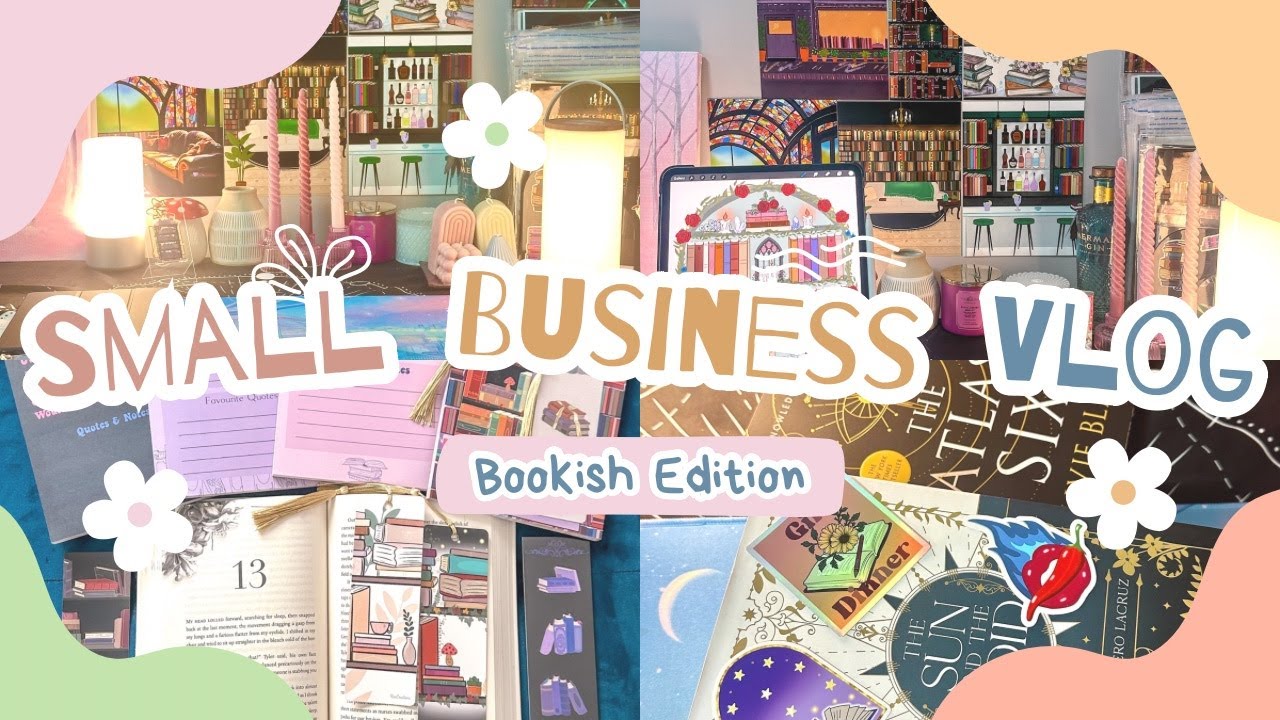 Small Business Vlog ♡ Bookish Edition ♡ Cute New Bookish Things In My Little Shop, Book Chat