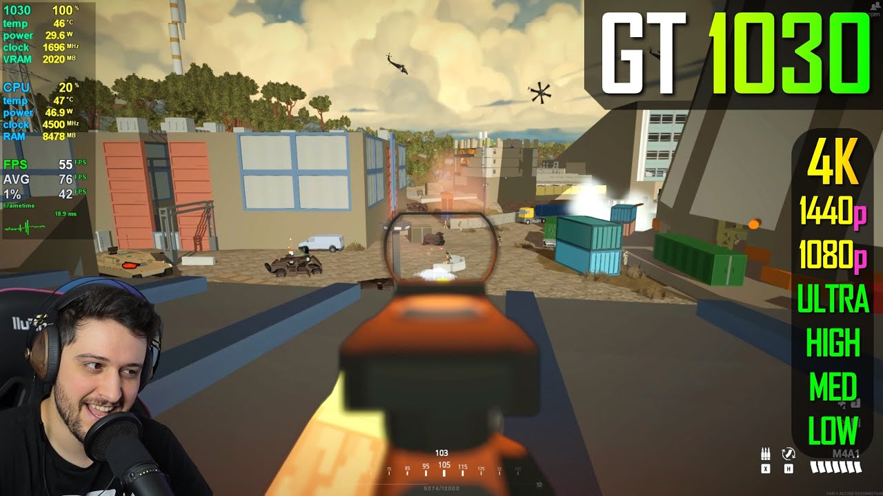 GT 1030 2GB GDDR5 - BATTLEBIT Remastered