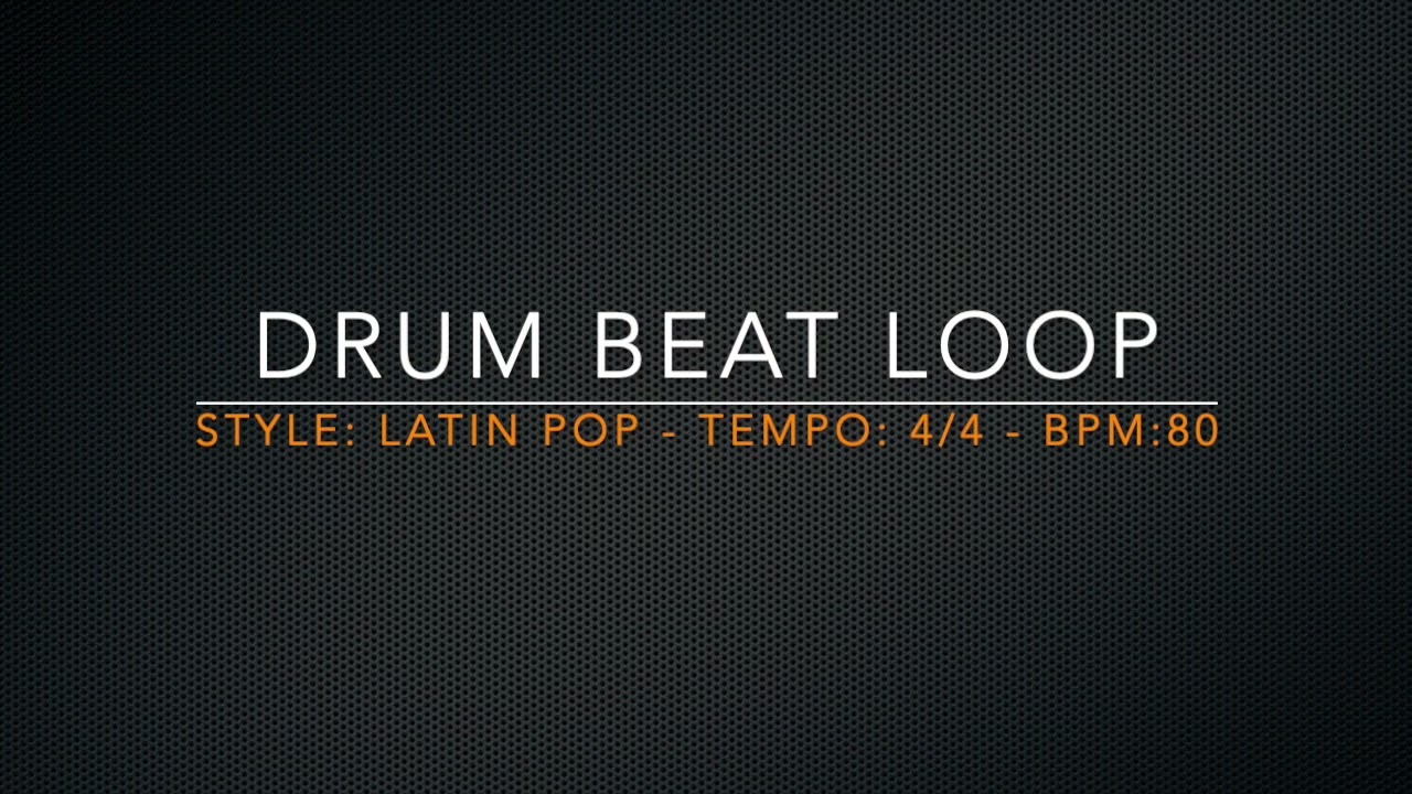 Drum Loop - LATIN 80 bpm