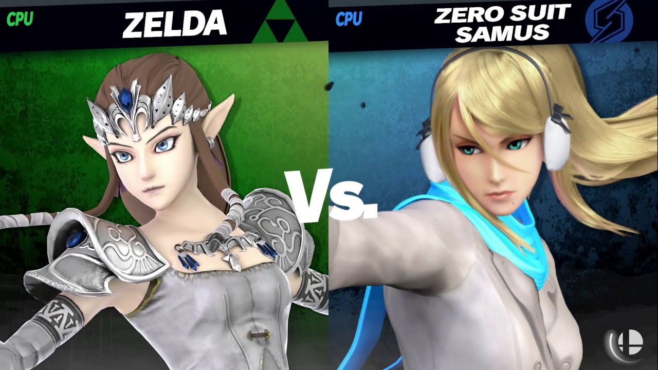 Super Smash Bros Mods: Zelda White Twilight Princess vs Samus Winter Outfit(LilyFanatic2003 Request)