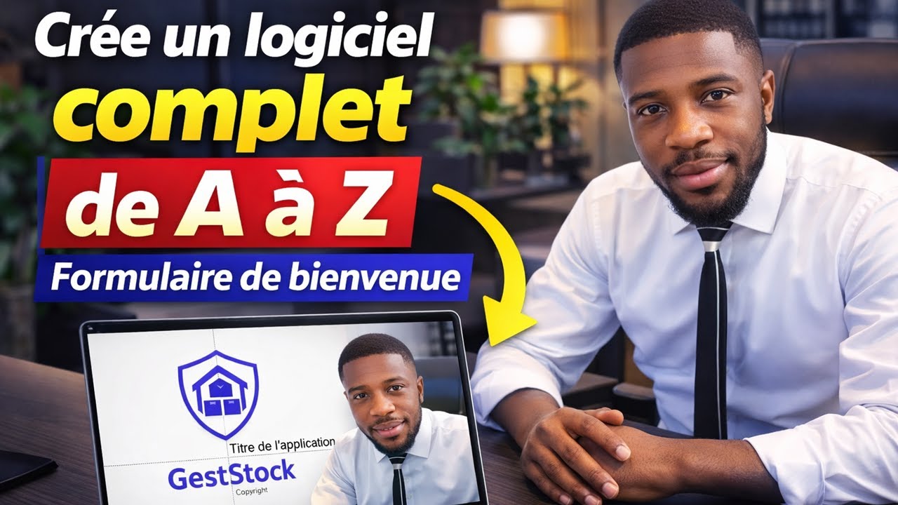 Apprendre à créer un logiciel complet de A à Z – Formulaire de bienvenue