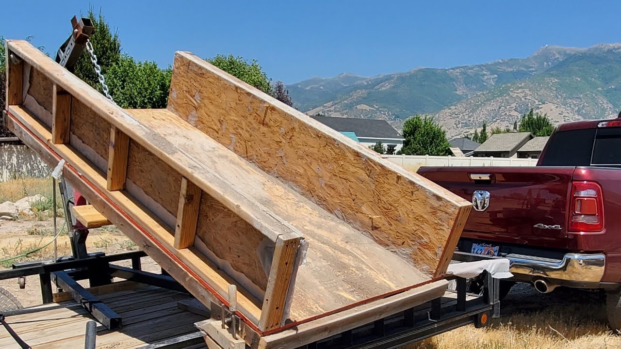 DIY Dump Trailer for $25 (Built from garage junk and cheap used items)