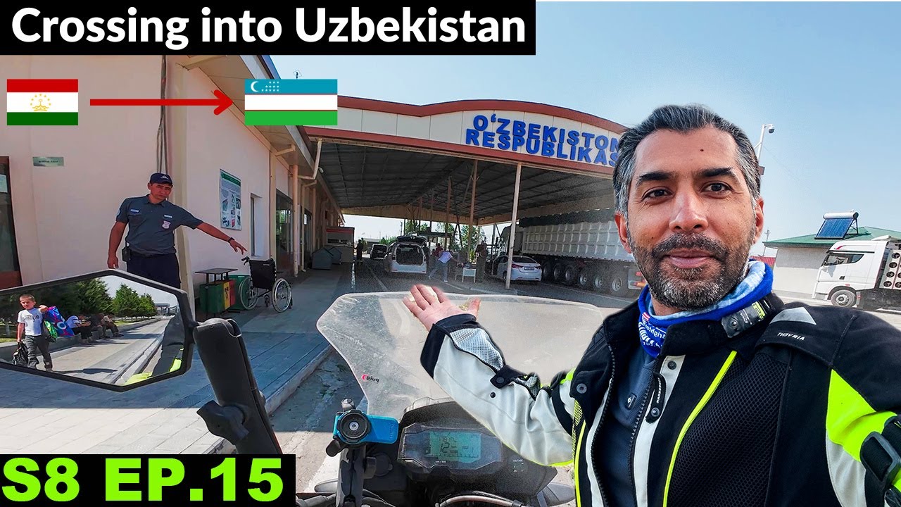 Very Nervous and Tense Border Crossing into UZBEKISTAN 🇺🇿 S8 EP.15 |Pakistan to Japan Motorcycle