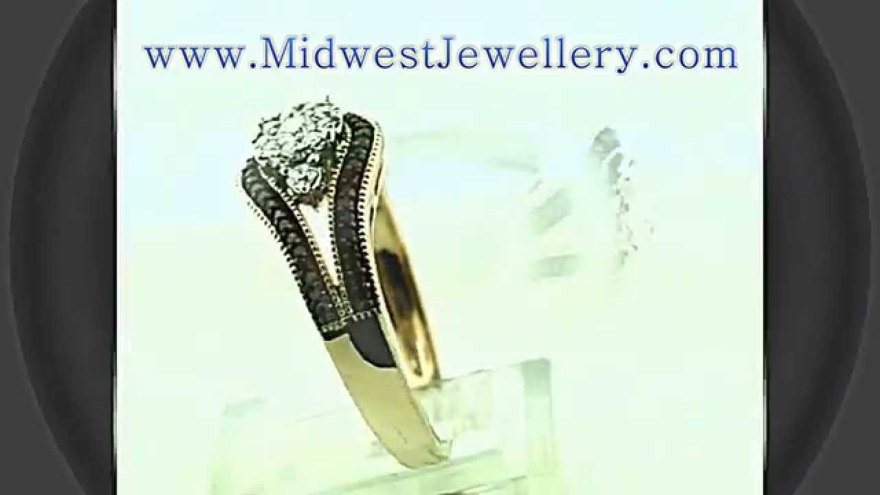 Cognac Diamond Brial Wedding Ring 10K Rose Gold 0.33ct Chocolate engagement Ring New