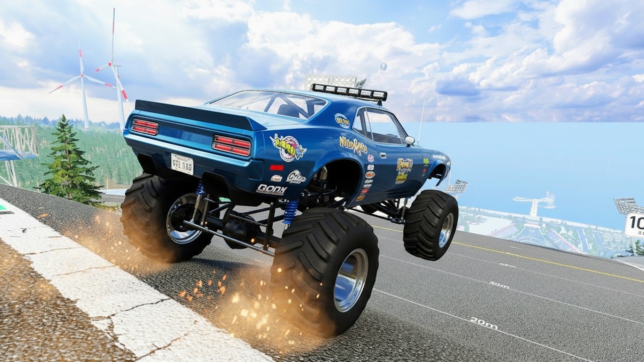 Big Ramp Car Jumps #2 | BeamNG Drive Realistic Crashes