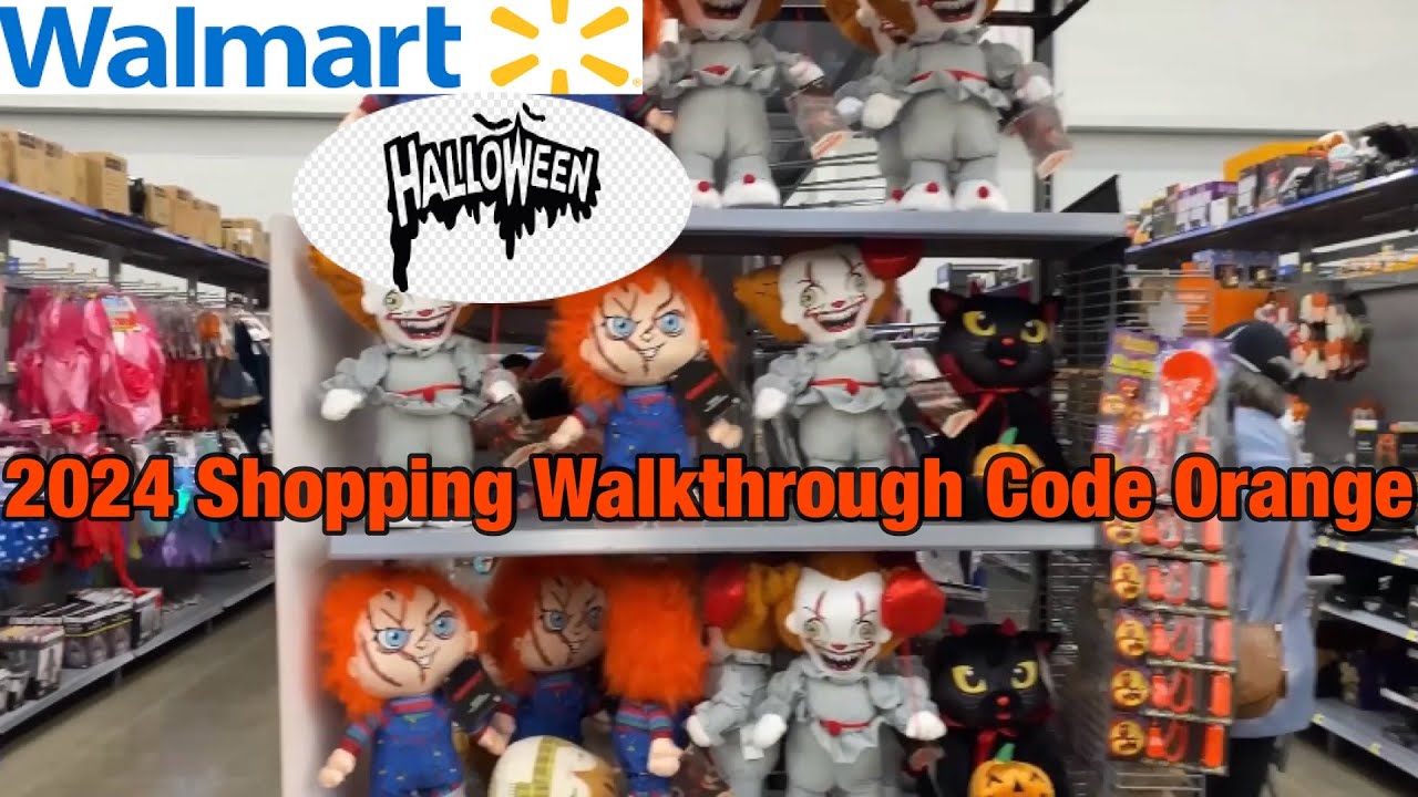 Walmart Halloween 🎃2024 shopping Walkthrough! Code Orange Let’s See What We Can Find !