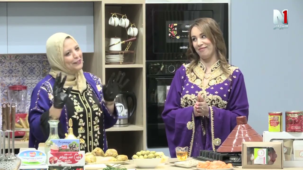 وصفة طاجين الزيتون مع الشاف وسيلة  في برنامج قصر ان وان