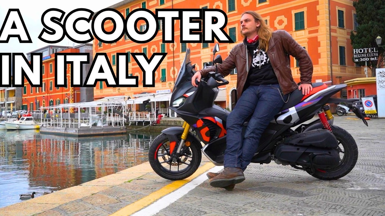Exploring Portofino On the Aprilia SR GT 400