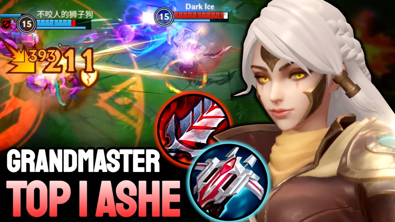 WILD RIFT ASHE - TOP 1 ASHE GAMEPLAY - GRANDMASTER RANKED