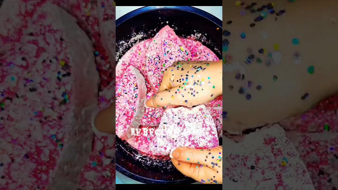Squeaky pink glitter mix
