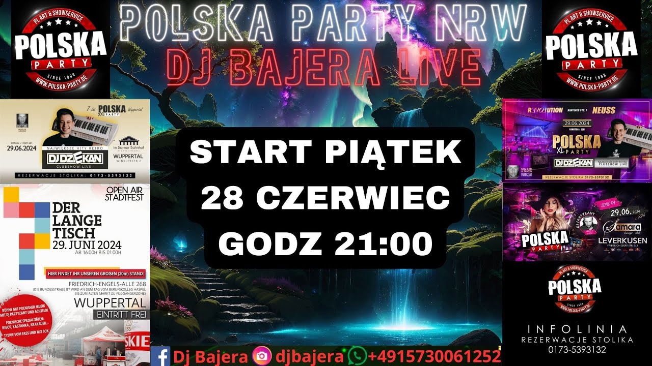 Dj Bajera Live 28.06.2024 Polska Party NRW