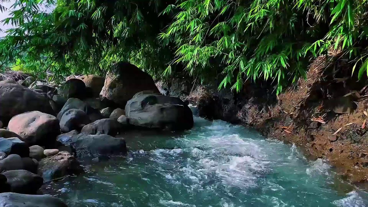Gentle Stream Around River Stones – Relaxing Water Sounds for Deep Sleep