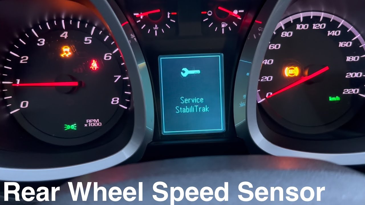 Замена датчика скорости заднего колеса Chevy Equinox/Gmc Terrain (Service Stabilitrak Fix)