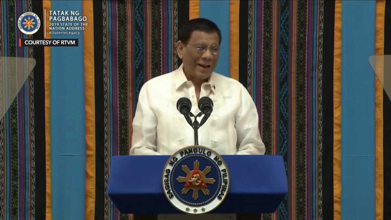 FULL SPEECH: President Duterte’s 2019 State of the Nation Address