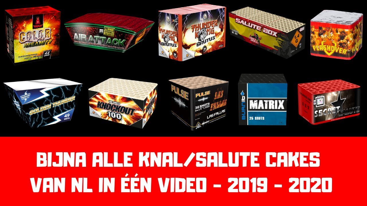 Knalcakes - Salute cakes - (bijna) alle cakes 2019 - 2020 - Vuurwerk