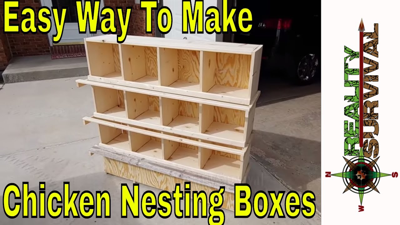 Easy Way To Build Chicken Nesting Boxes!