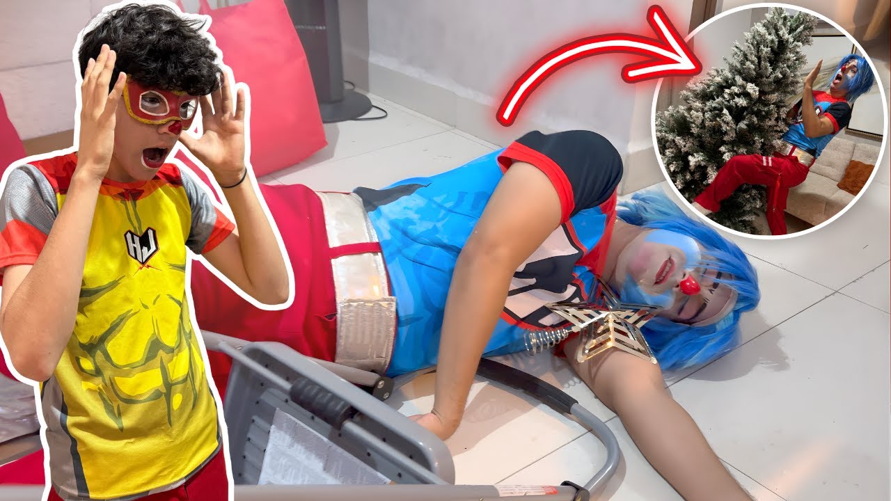YOMI LUCHAHEROE TIRA EL PINO DE NAVIDAD