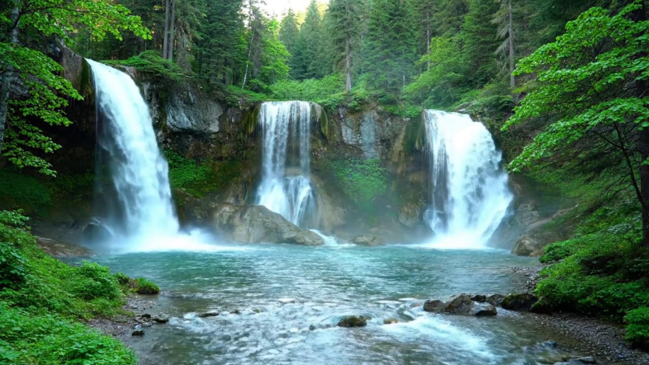САМЫЙ ГИПНОТИЧЕСКИЙ ЗВУК 💦 Водопад в глубине дикой природы